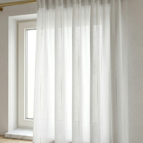  ANITA 01 fényáteresztő függöny 295 cm - Ezüst