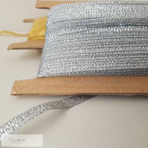Karácsonyi Lurex szalag - ezüst
