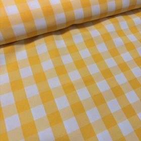 Sárga-fehér kockás panama