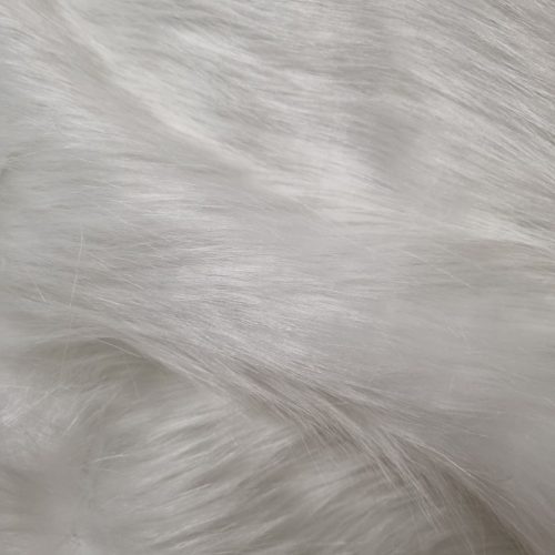 Hosszú szőrű műszőrme - Törtfehér