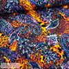 Hippie mintás viszkóz jersey - fukszia