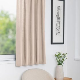   Percy 01 készfüggöny sötétítő dekor - Cappuccino (140*175 cm)