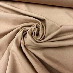 Elasztikus pamut jersey - 180 cm - Drapp