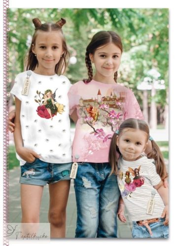 Tündéres pamut jersey panel