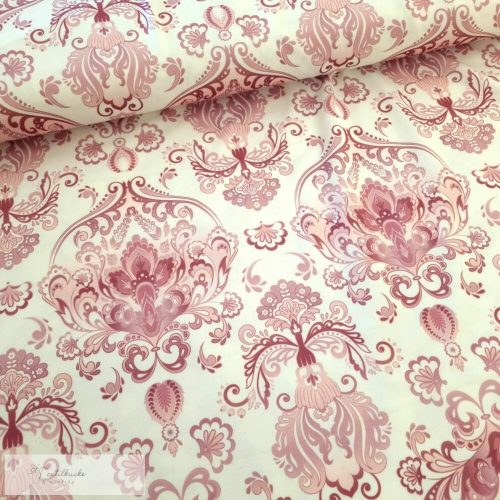 Rózsaszín mintás vastag jersey