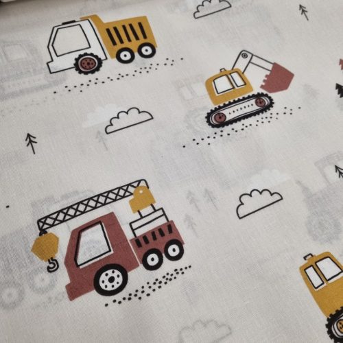 Traktoros pamutvászon - 160 cm 