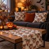 3D hatású Koponyás Halloween-i PRÉMIUM pamutvászon