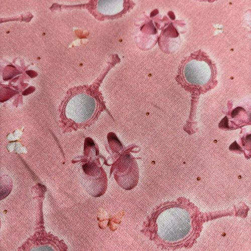 3D hatású balerina cipős PRÉMIUM pamutvászon