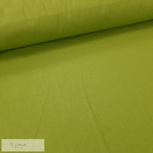 Olivazöld  pamutvászon - 160 cm