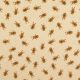 Mézike mintás vastag pamutvászon - dekoranyag