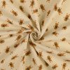 Mézike mintás vastag pamutvászon - dekoranyag