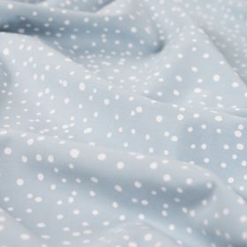 Pöttyös PRÉMIUM pamutvászon - Dusty blue