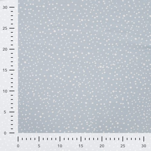 Pöttyös PRÉMIUM pamutvászon - Dusty blue