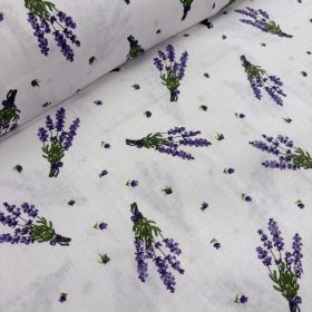 Levendulás pamutvászon