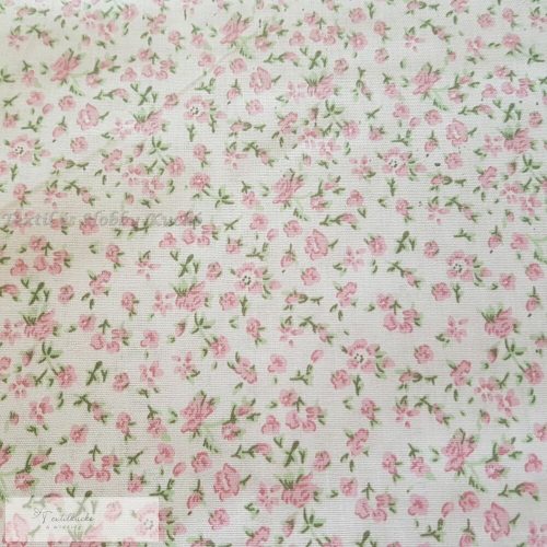 Apró virágmintás pamutvászon