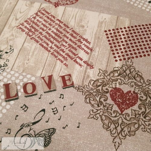 Romantika vastag pamutvászon