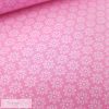 Virágmintás pamutvászon Rózsaszín -160 cm