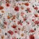 Mezei virágos pamutvászon - fehér alapon - 160 cm 