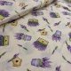 Levendulás kosaras pamutvászon