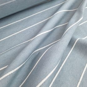 Aqua színű pamut-len anyag 