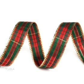 Skótkockás karácsonyi szalag