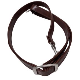 Valódi Bőr táskafül karabinerrel - Barna