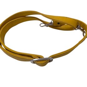 Valódi Bőr táskafül karabinerrel - Sárga