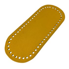 Horgolható táskaalj - Valódi Bőr - Sárga