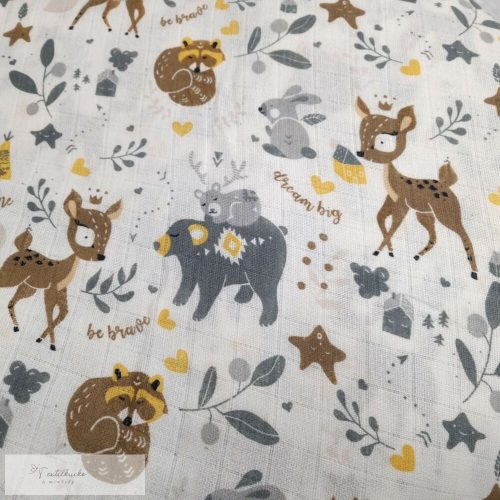 Pelenka anyag - Erdei állatos