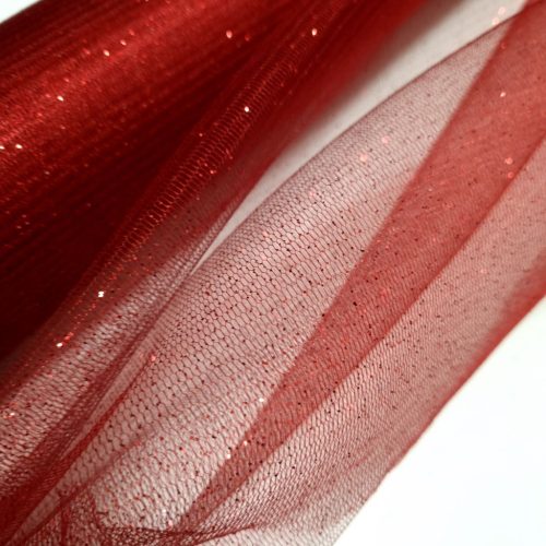 Glittertüll - Piros