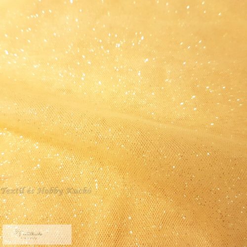 glittertüll arany