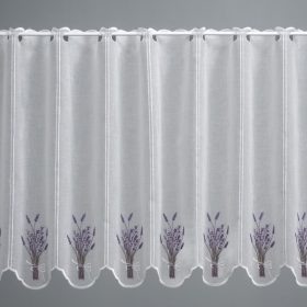 V/597/120 Levendulás vitrázs függöny - 120 cm