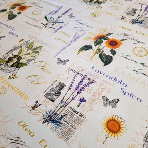 Levendulás-Napraforgós viaszosvászon 