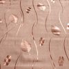 Levélmintás viaszosvászon – Rosegold metallic
