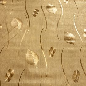 Levélmintás viaszosvászon – Arany metallic