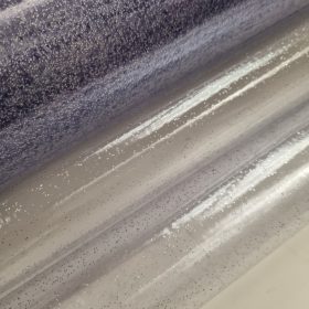   Ezüst glitteres víztiszta átlátszó viaszosvászon - 0,2 mm