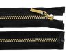 Cipzár 60 cm - Fekete-Arany - Bontható RT10