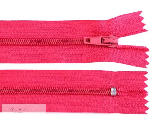 Cipzár 18 cm - Nem bontható - Pink