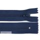 Cipzár 18 cm - Nem bontható - Sötétkék