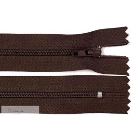Cipzár 18 cm - Nem bontható - Sötétbarna