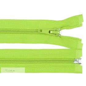 Cipzár 35 cm - Nem bontható - Világoszöld