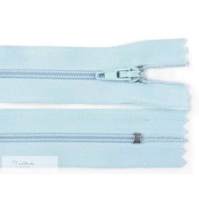 Cipzár 55 cm - Nem bontható - Világoskék