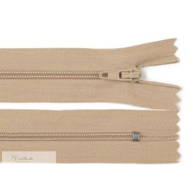 Cipzár 55 cm - Nem bontható - Bézs