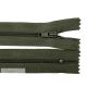 Cipzár 60 cm - Nem bontható - Khaki