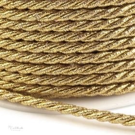 Karácsonyi Lurex zsinór - arany (3 mm)