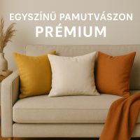 Egyszínű pamutvászon - PRÉMIUM német vászon